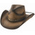 Bullhide Distressed Pecan Straw Western Hat featuring a 3¾-inch brim and vented crown for breathability Bullhide Distressed Pecan Straw Western Hat featuring a 3¾-inch brim and vented crown for breathability
