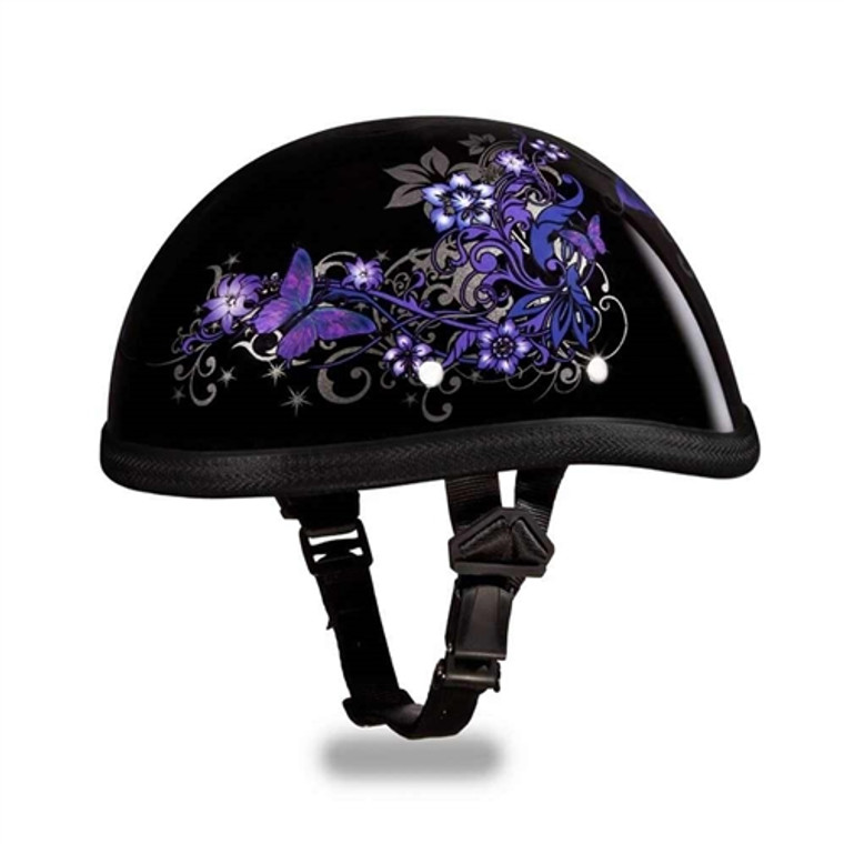 Daytona Ladies Purple Butterfly Novelty Motorcycle Helmet – Lightweight, Low-Profile Daytona Ladies Purple Butterfly Novelty Motorcycle Helmet – Lightweight, Low-Profile