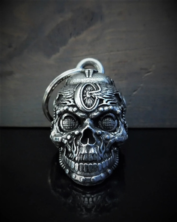 Bravo Bell Motorcycle Guardian Bells: Motorhead Skull