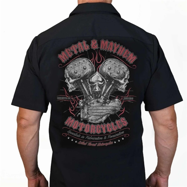 Biker Clothing : Lethal Threat Metal Mayhem Work Shirt