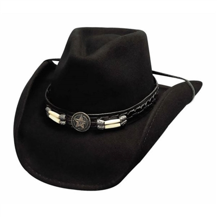 Bullhide Skynard Wool Western Hat, Beaded Band Cowboy Hats