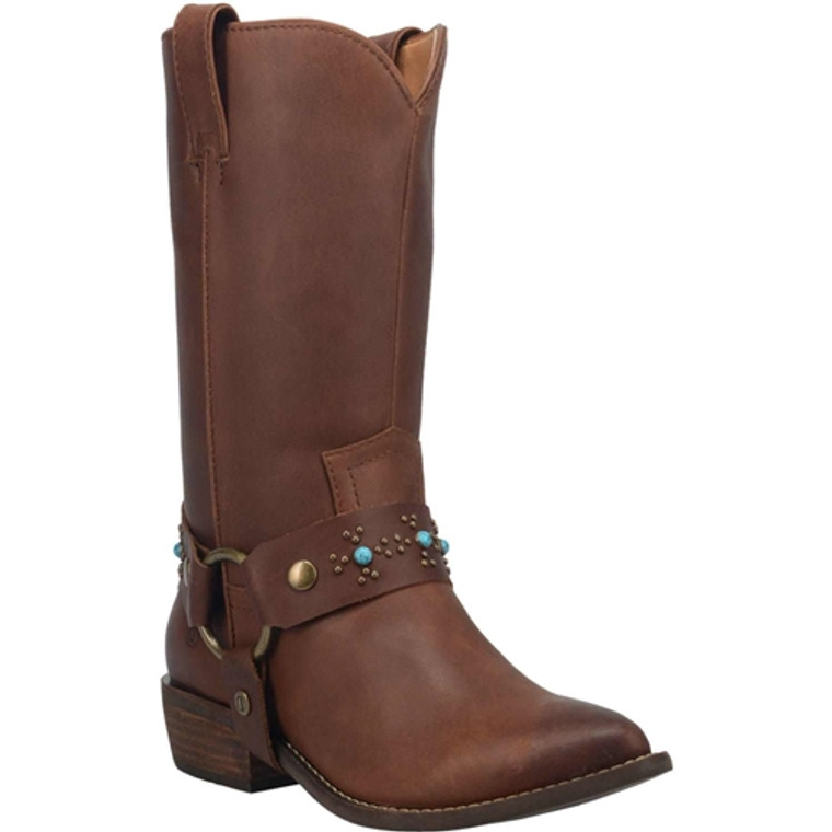 Women's Western Brown Harness Boots, Dingo #Appaloosa