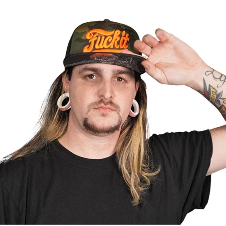 Lethal Threat, Fuck It Flat Bill Hat, Camo Print