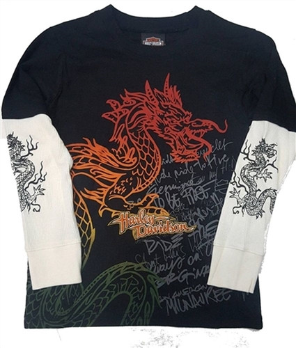Harley Davidson Boys Dragon Shirt | – Leather Bound NJ