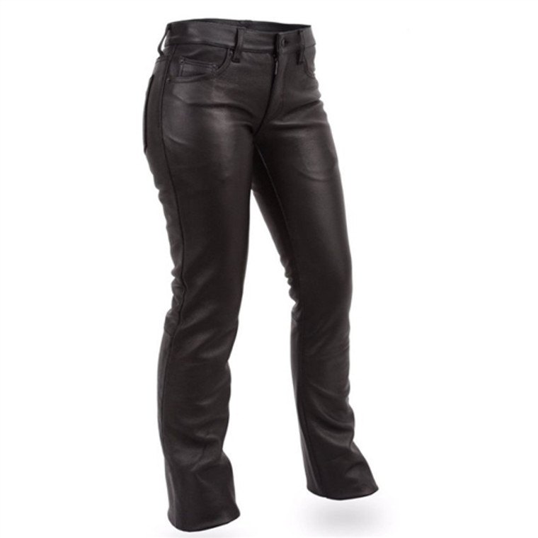 Women's Leather Jeans: First Classics Motorcycle Pants "Alexis"