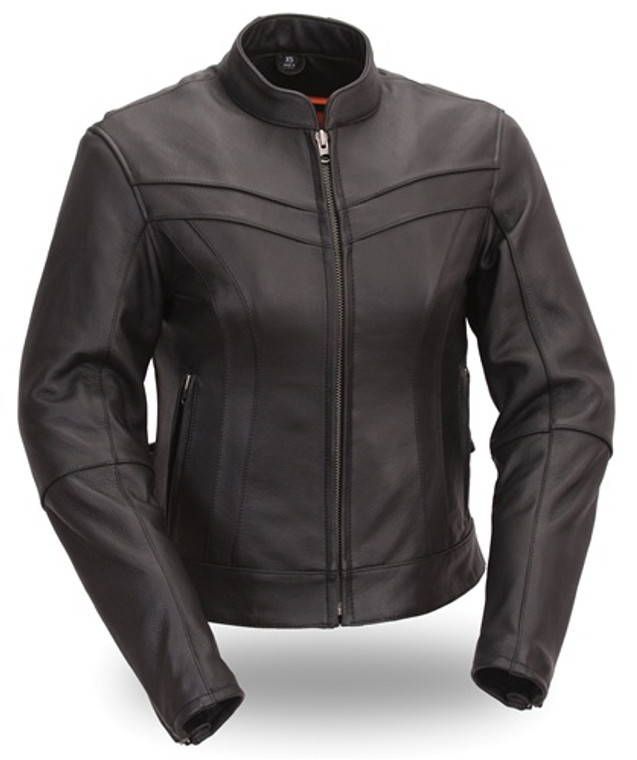 Women's Leather Motorcycle Jackets 4XL Stylish Scooter