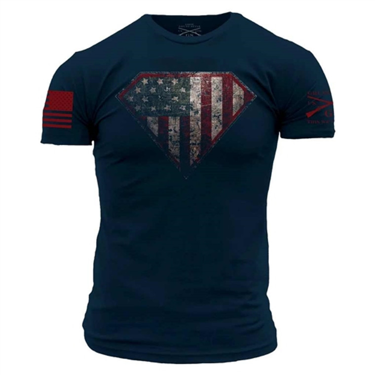 Super Patriot 2.0 T-Shirt, Grunt Style Patriotic USA Flag