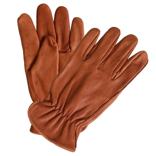Brown Deerskin Motorcycle Gloves | Leather Bound NJ