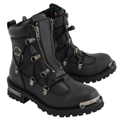29cm　Milwaukee バイクブーツ サイドジップ　P5106 Women's Twin Zip Motorcycle Boots | Milwaukee Leather