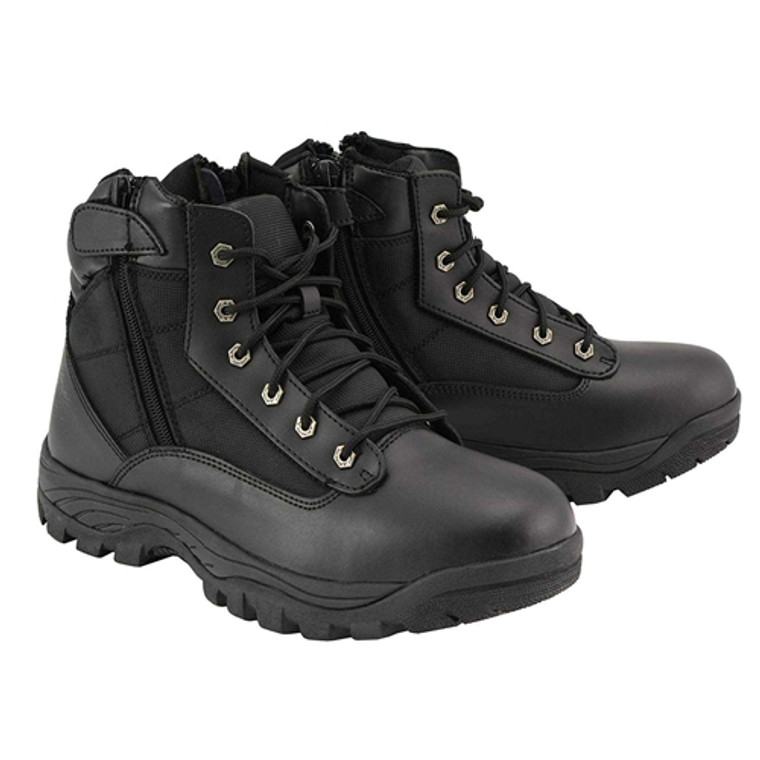 Milwaukee Leather Tactical Short Motorcycle Boots, MBM9011