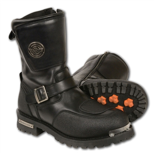 Men's Milwaukee Leather Motorcycle Boots with Gear Shift