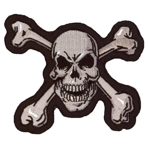 Skull & Cross Bones Biker Patch | Lethal Threat | Leather Bound NJ
