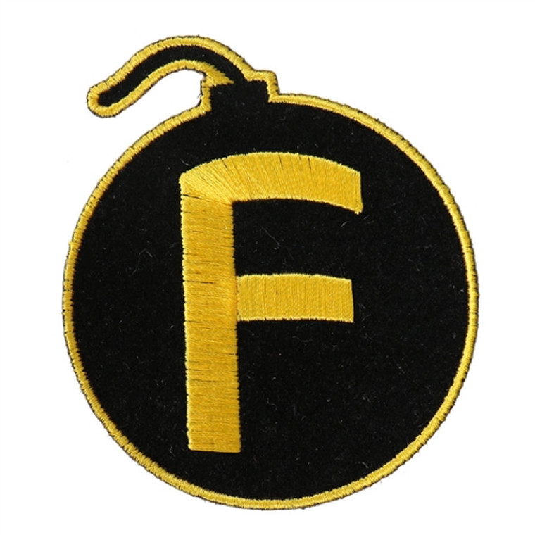 Hot Leathers F-Bomb Biker Patch for jackets, vests, and motorcycle gear Hot Leathers F-Bomb Biker Patch for jackets, vests, and motorcycle gear