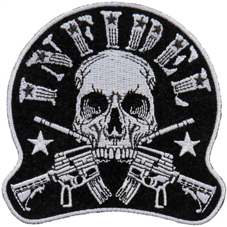 Skull Infidel Biker Patch w/ Skull, Hot Leathers