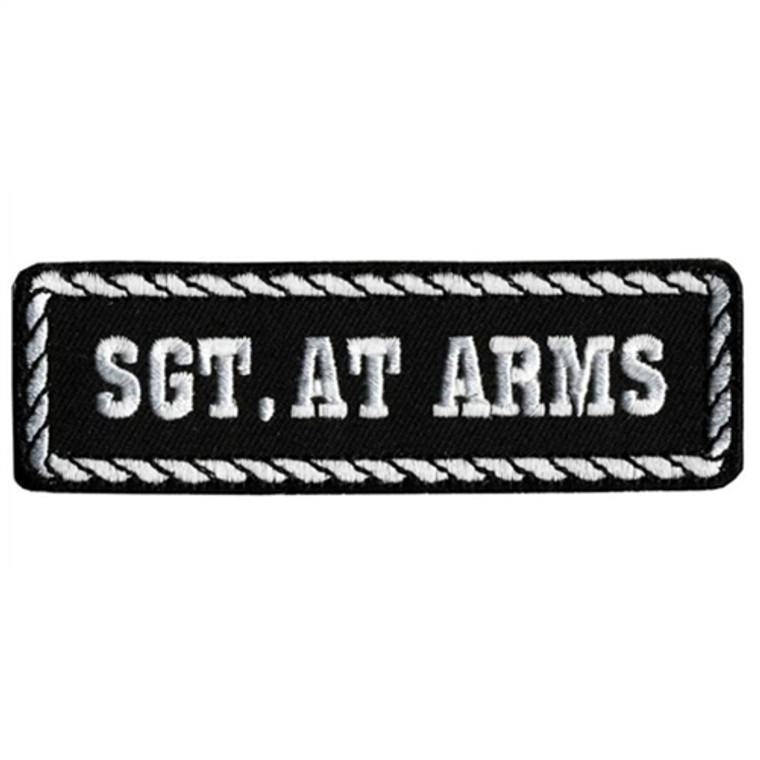 Sargent at Arms Motorcycle Club Patch, Hot Leather Biker Patches