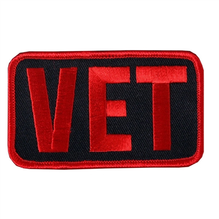 VET Embroidered Patch, Hot Leathers Biker Patches