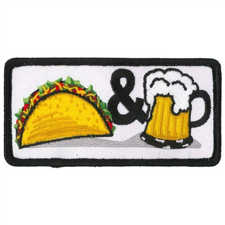 Tacos & Beer Biker Patches, Hot Leathers Motorcycle Accessories