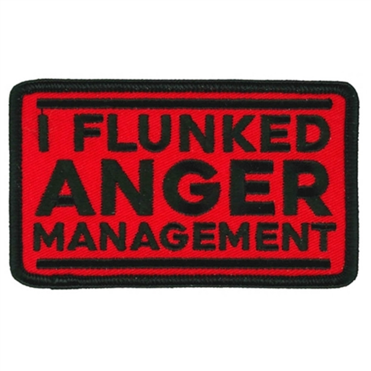 I Flunked Anger Management Patch, Hot Leathers Biker Patches