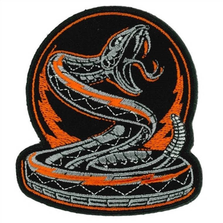 Rattler Snake Patch, Hot Leathers Biker Patches