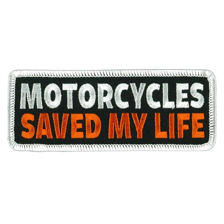 Motorcycles Saved My Life Biker Patches, Hot Leathers