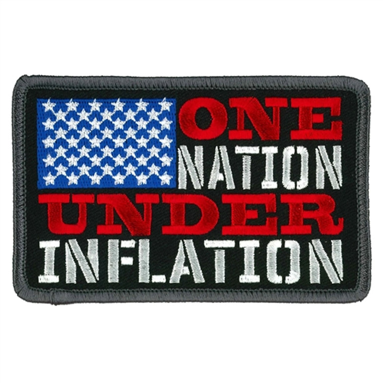 One Nation Under Inflation Biker Patch, Hot Leathers