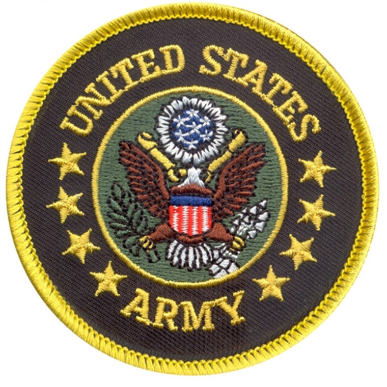 United States Army Logo Round Patch, Biker Patches