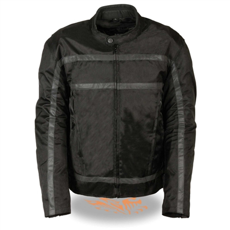 Body Armor Racer Men's Motorcycle Jacket: Milwaukee