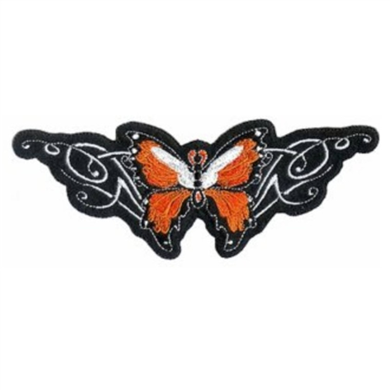 Biker Patches Ladies Tribal Orange butterfly, Lethal Threat