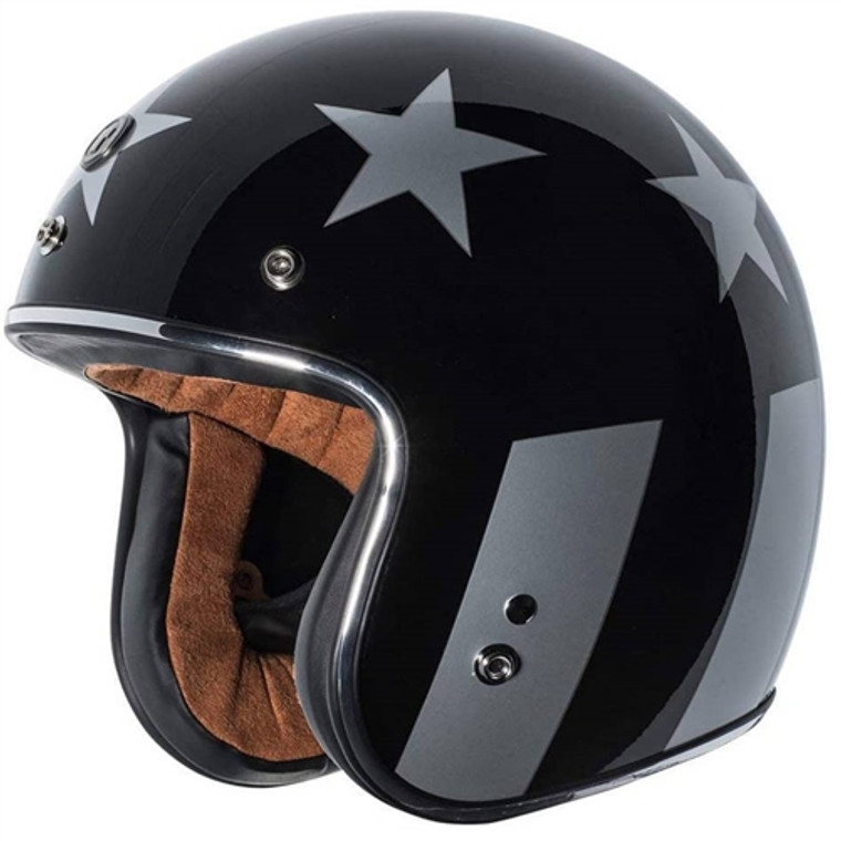 Torc Captain Vega Retro 3/4 Motorcycle Helmet, DOT Approved