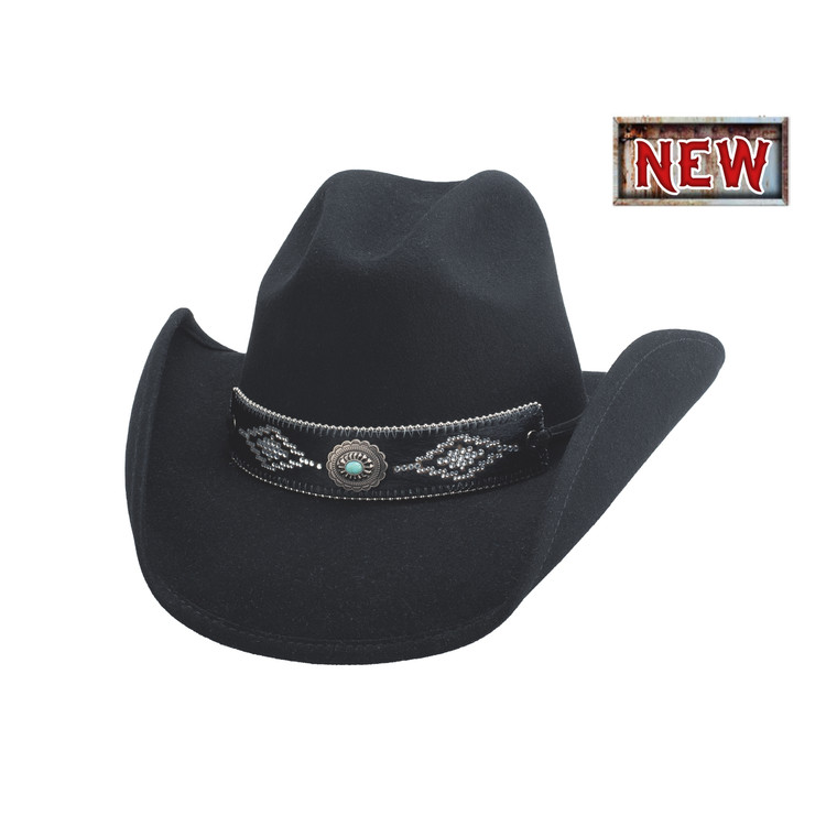 Bullhide Jolene Black Wool Western Hat