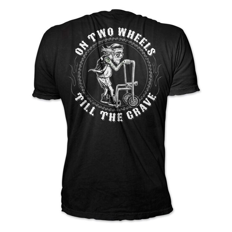 Two Wheels Till The Grave Biker Shirt | Lethal Threat | Leather