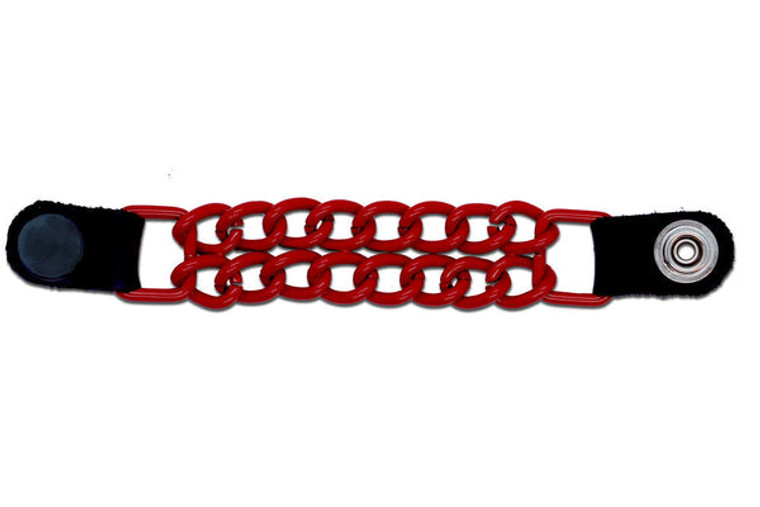 USA Made Red & Black Motorcycle Vest Extenders