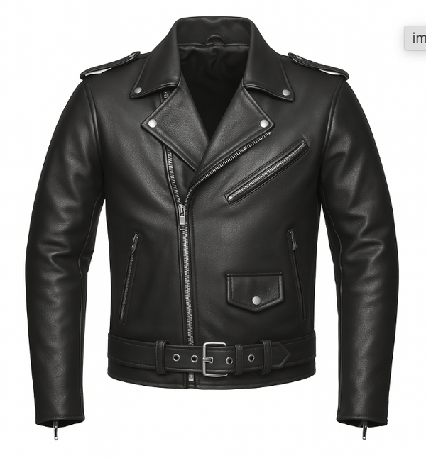 Brando - Men's Motorcycle Leather Jacket from UNIK