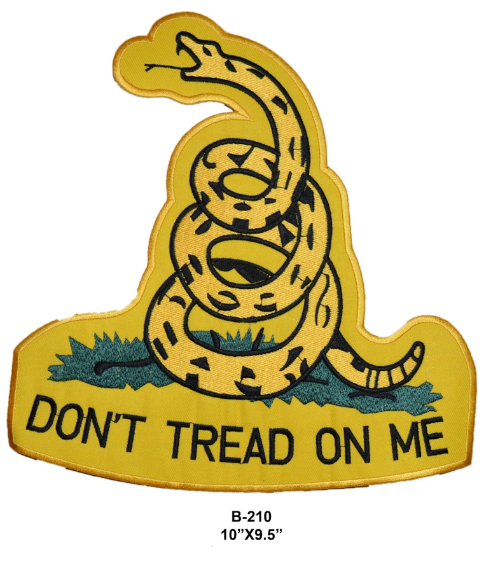 Don't Treat On Me Large Biker Patch