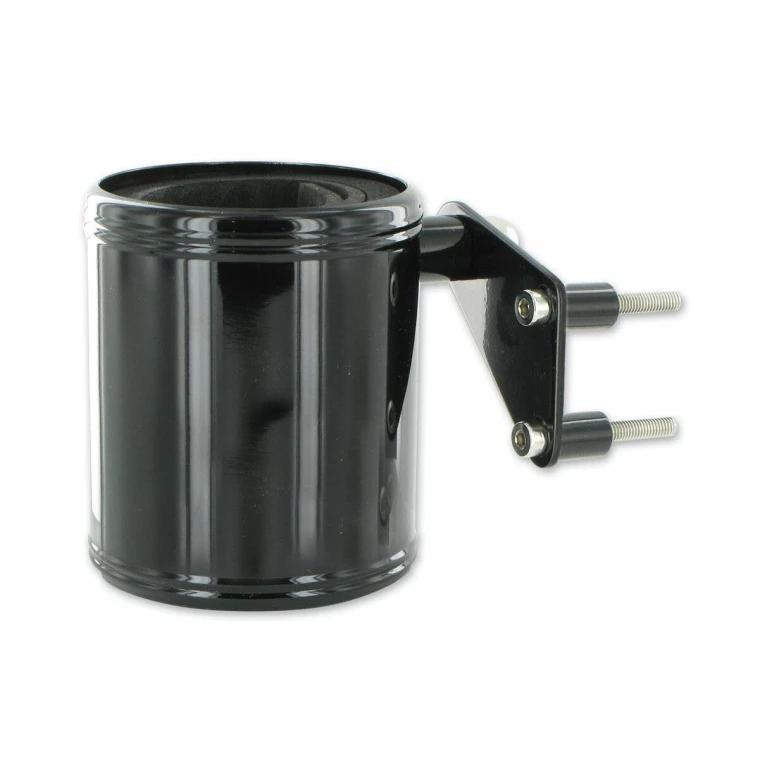 Black Kruzer Kaddy motorcycle drink holder for Harley-Davidson touring motorcycles