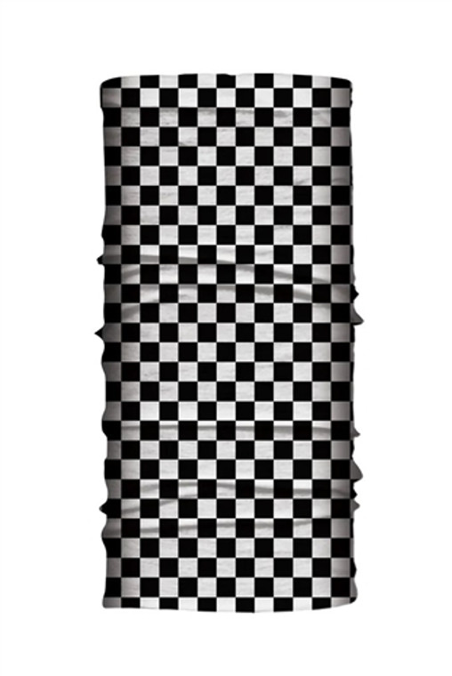 Black Checkered Soaker Biker Ez-Tube (10 Ways To Wear) Hair Glove