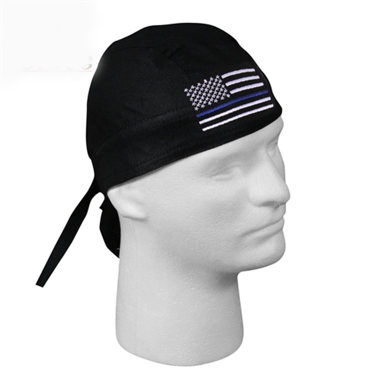 Thin Blue Line Flag Headwrap