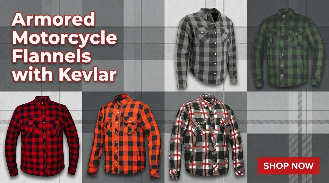mens armored flannel motorcycle shirts with kevlar