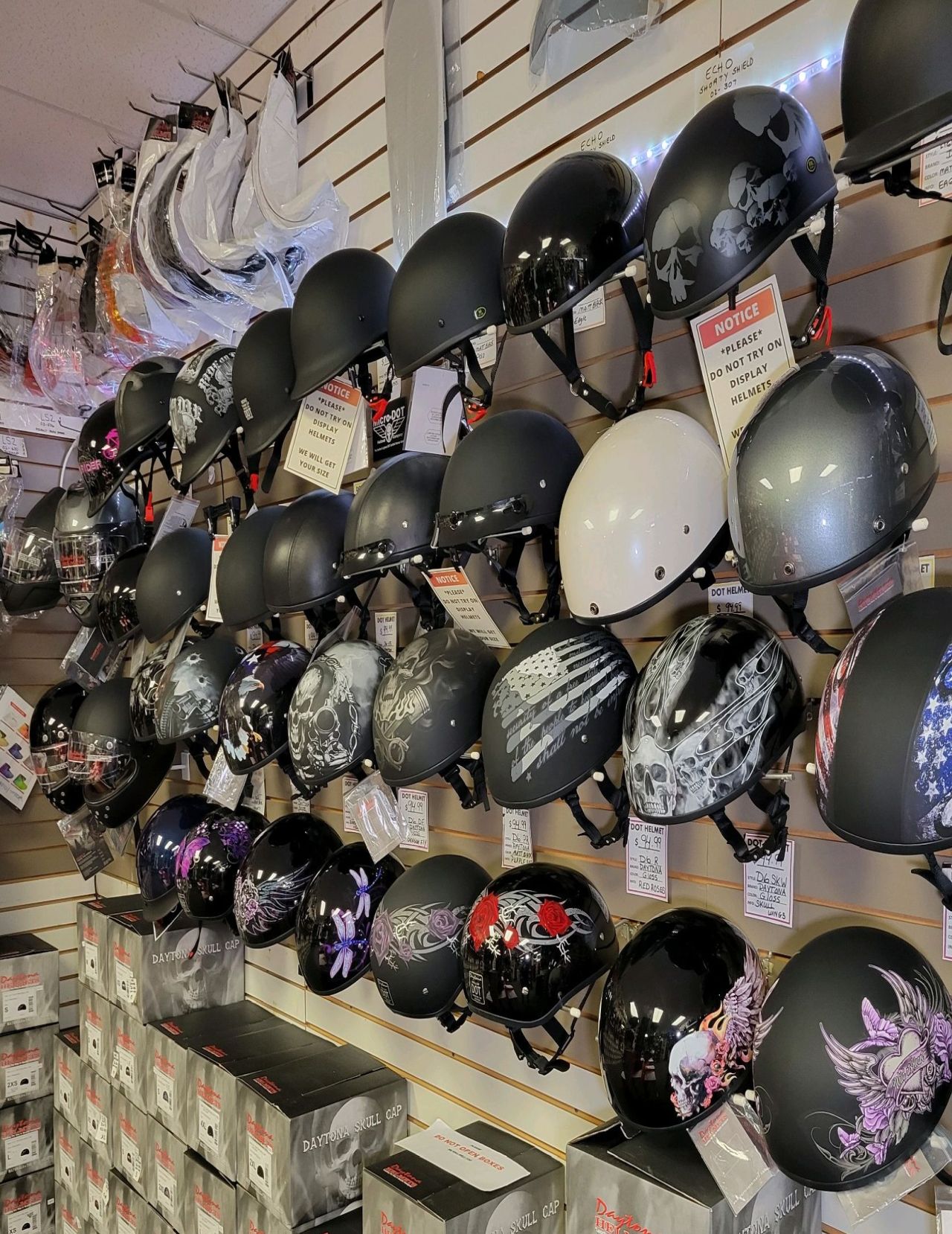 motorcycle half helmets new jersey store
