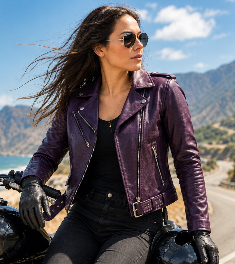 Ladies Leather Motorcycle Jackets