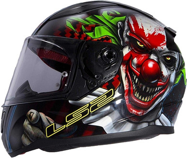 clown mask for motorcycle helmet Killer Custom Crazy Clown Scary Halloween IT  Custom Airbrush Helmet Why You Need This Helmet Cover Clown Motorcycle Helmets - webBikeWorld
