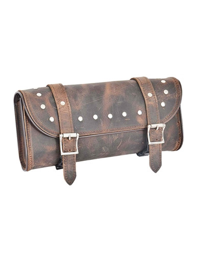 rough style bag／dark brown Leather Shoulder Bag - Oklahoma - Dark brown