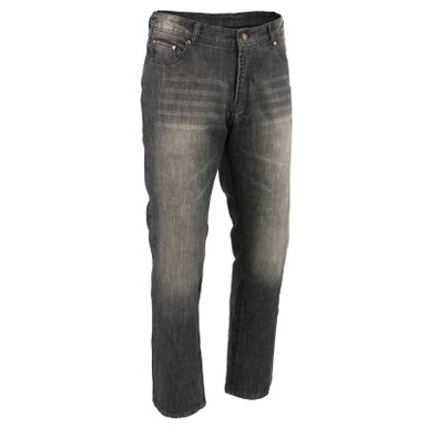 Milwaukee Denim Men's Black Armored Motorcycle Pants | Biker Gear