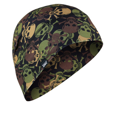 Camo Skull Bones Helmet Liner Beanie Hat – Motorcycle Gear