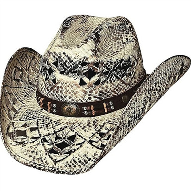 Bullhide Toyo Straw Western Hat | Distressed & Vented Cowboy Hat display picture 1