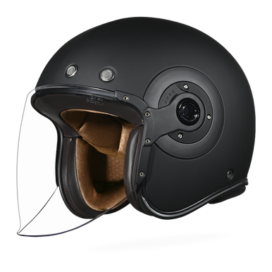 dot open face motorcycle helmets VESPA VISOR 2.0 Helmet Black M and custom colors like gun metal grey metallic Daytona Helmets Retro Jet Cruiser