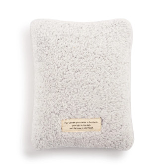 Light Gray Prayer Pillow - Hope and Healing