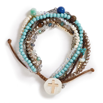 Turquoise Beaded Prayer Bracelet