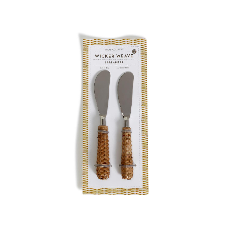 Wicker Weave Set of 2 Spreaders