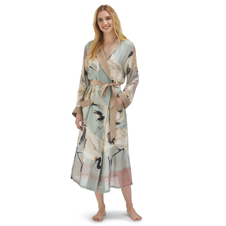 Aqua Heron Robe Gown